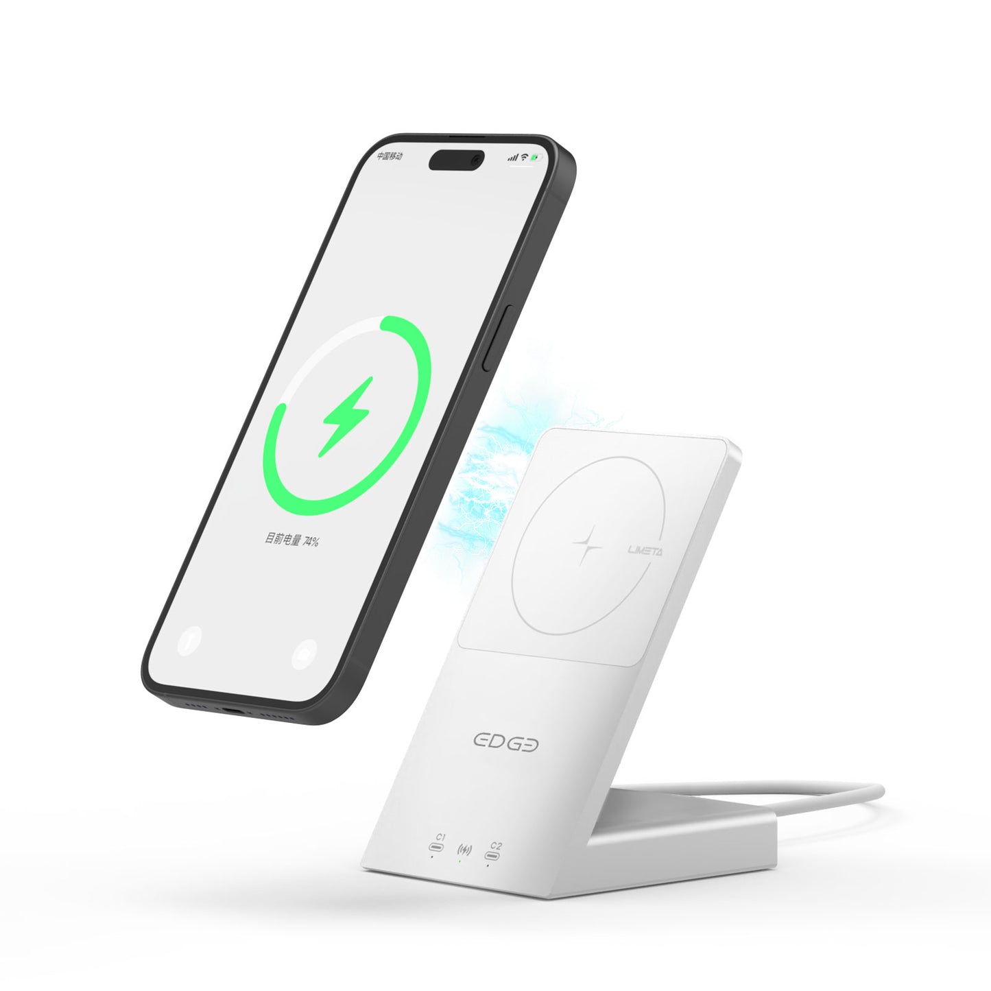 LIMETA MD100: 3-in-1 Wireless Charger for MagSafe Charger Stand - 45W USB C Charger - Compatible with iPhone 14/13/12/Pro/Max/plus AirPods and Galaxy Samsung